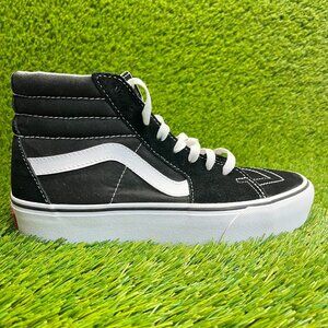 Vans Sk8-Hi Womens Size 9 Black White Athletic Skateboard Walking Shoes Sneakers